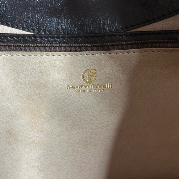 NAZARENO GABRIELLL - Made in Italy brown clutch - Picture 6 of 9